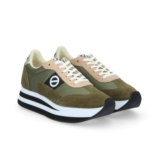 BASKETS NO NAME FLEX M JOGGER OLIVE GOLD